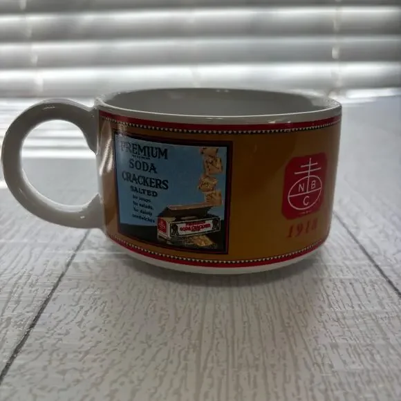 Vintage NABISCO Soup Cup Mug Bowl Premium Crackers Set Of 8